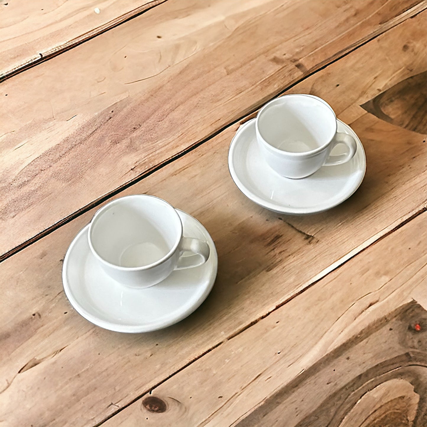 White PetitePleasure Cups & Sauce Set for 2