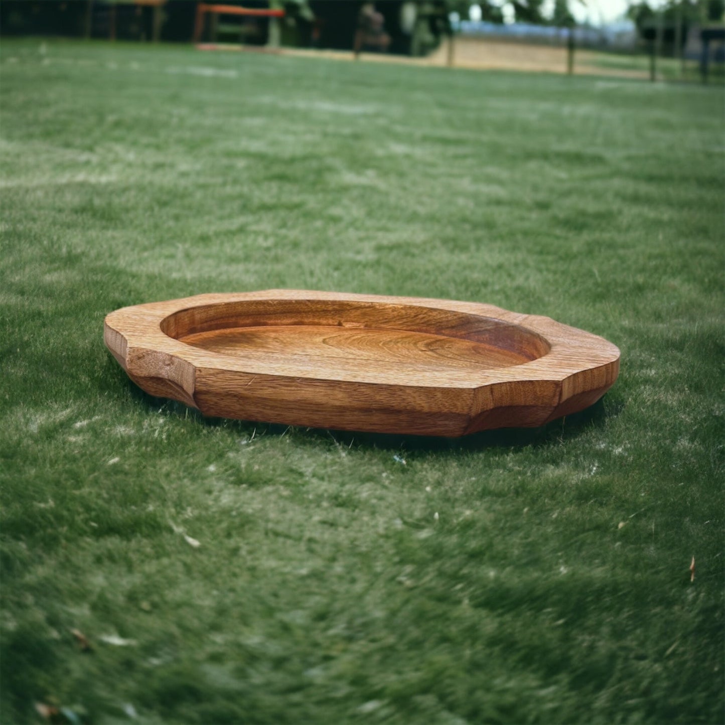 Rustic curvy platter - single