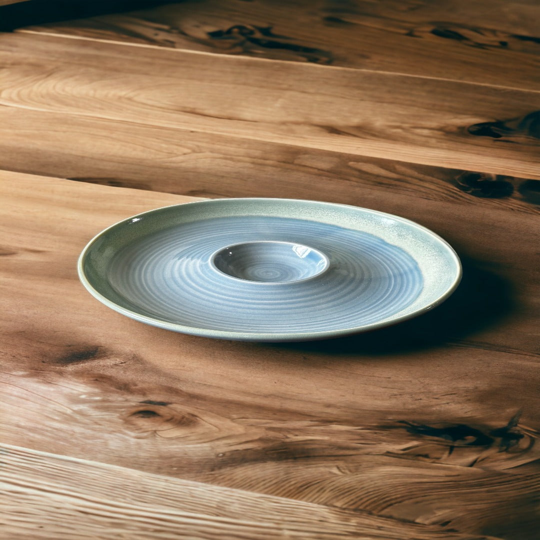 Spiral pastel chip and dip platter - single
