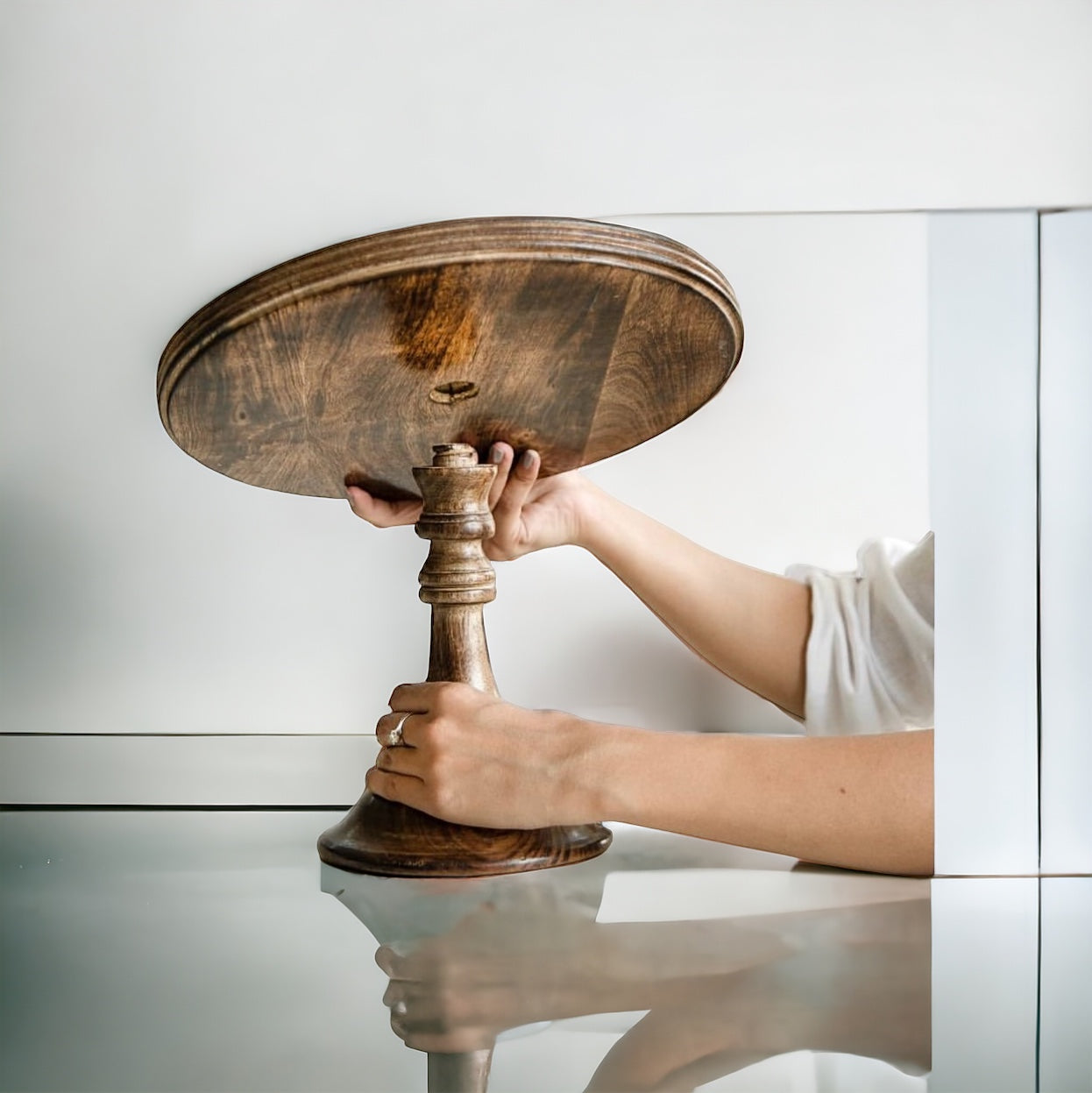MangoRipple Grain Cake Stand - single