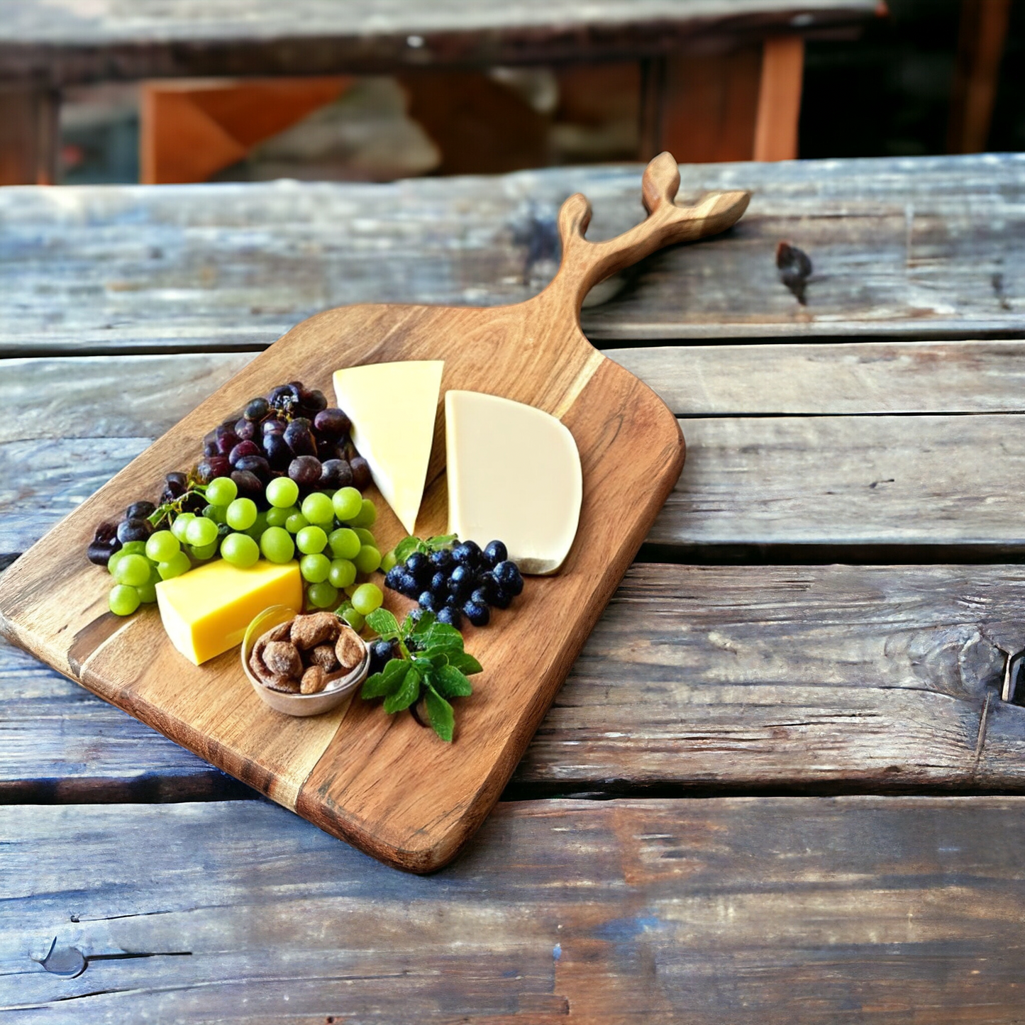 Rustic Reindeer Serving Board - single