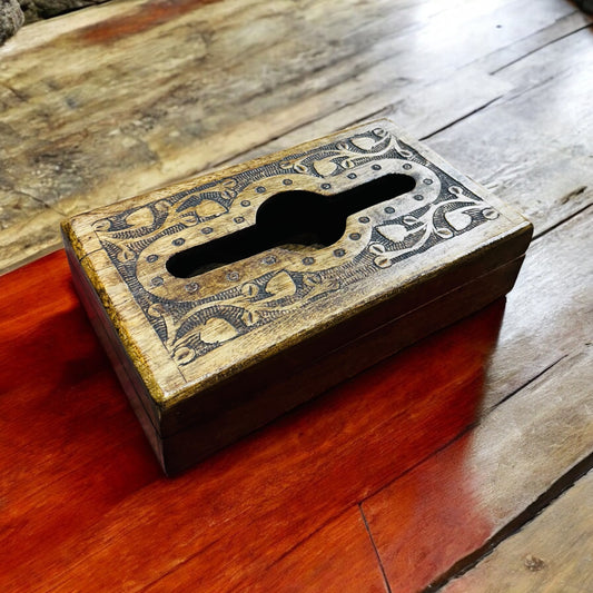 Mango Grove Brown Vintage Colour Tissue Holder - single