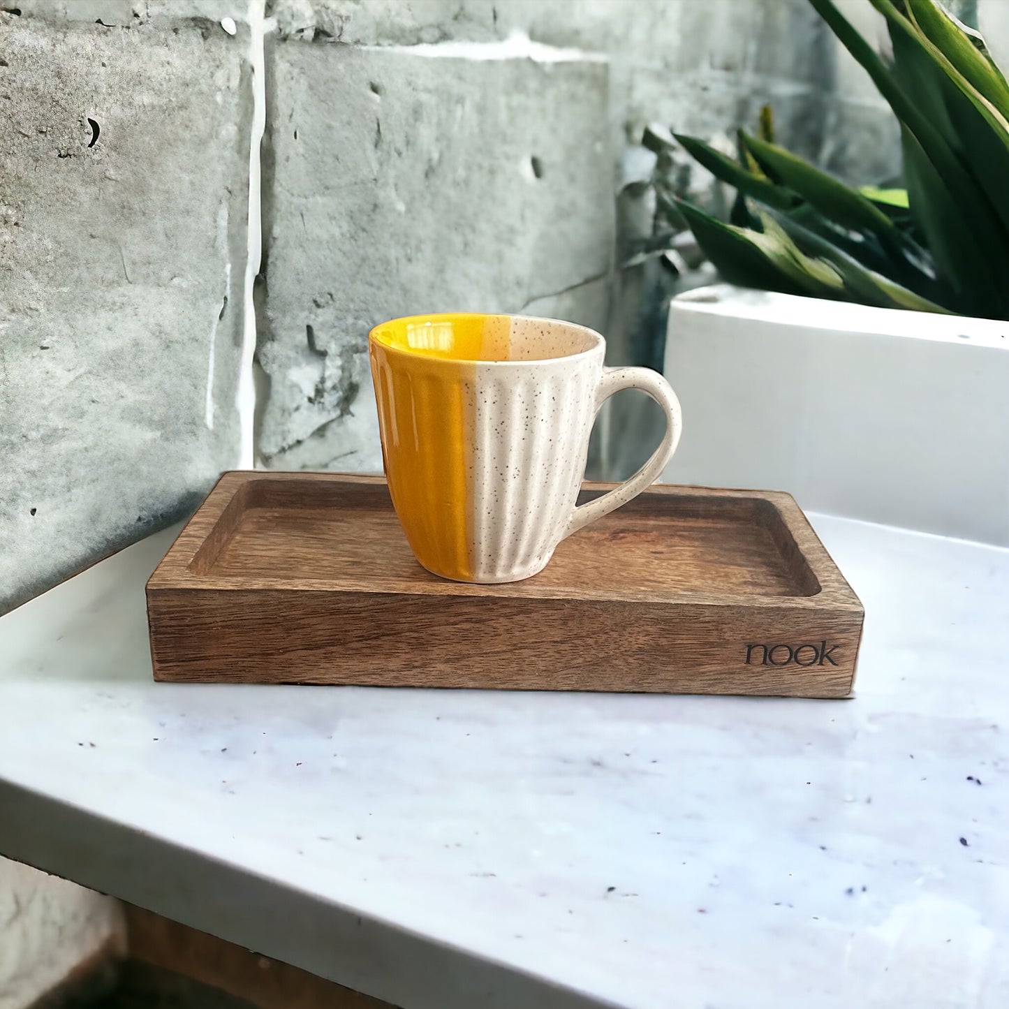 MangoGrove Deep Coffee Tray - single