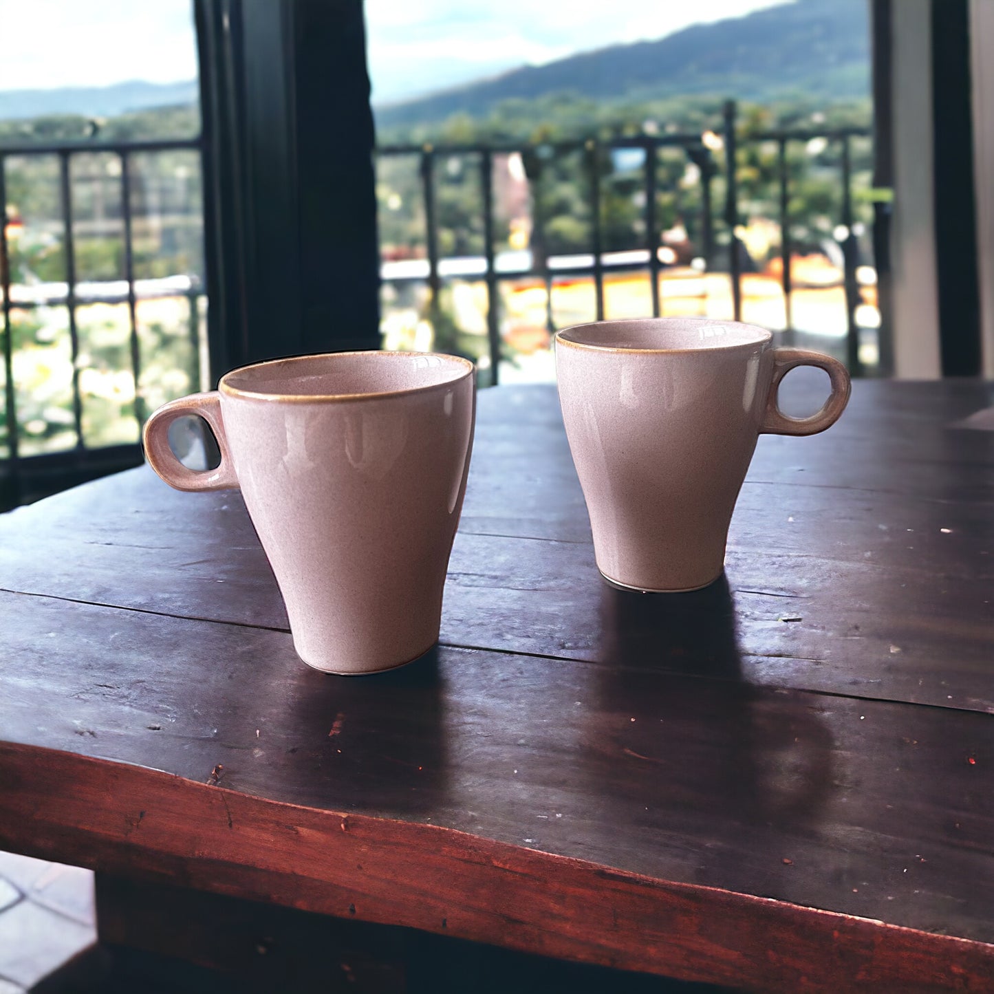 Blush serenity mugs – set of 2