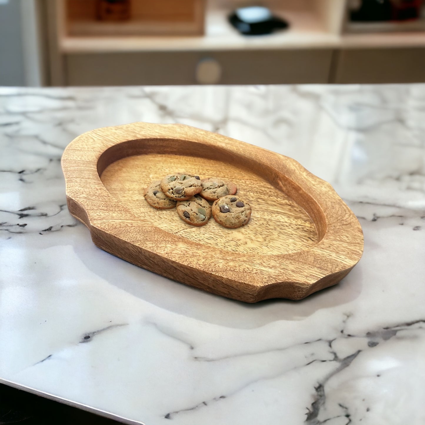 Mini rustic curvy platter - single