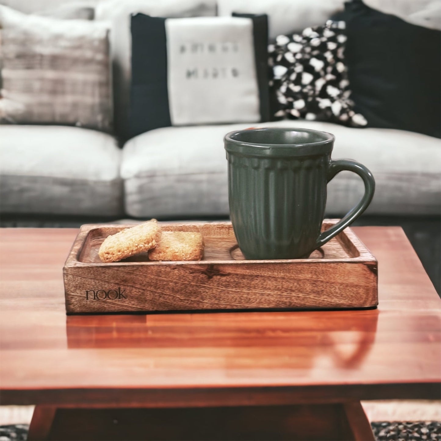 Rustic coffee tray - single