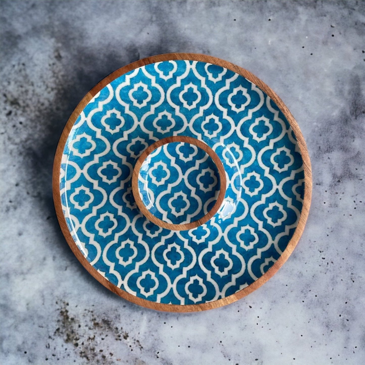Meraki fresh turkish round dip platter - single