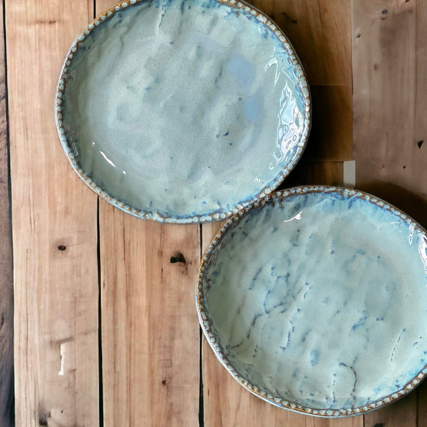 Alana stoneware dinner plates - set of two