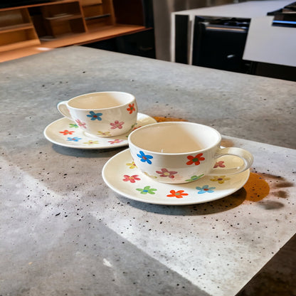 Blossom Bloom Cup and Saucer Set of 2