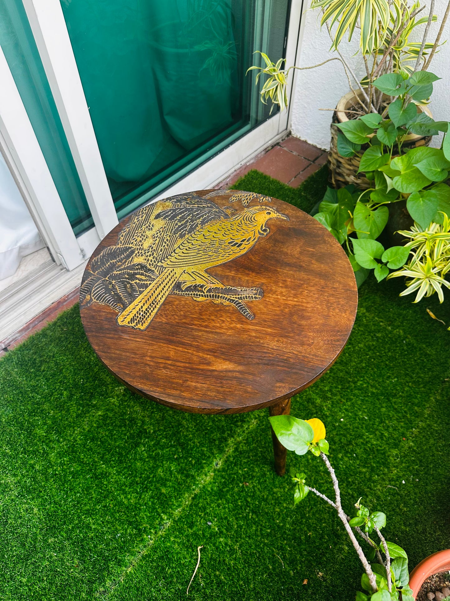 Aurora Eagle Mango Wood Table with Detachable Legs
