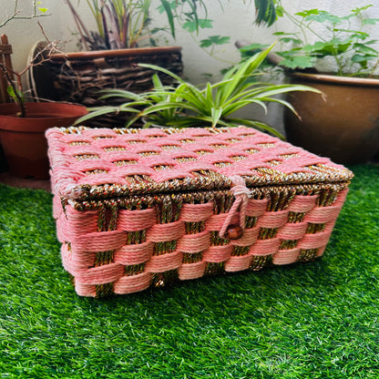 Twilight Tones Storage Colour Cotton Rope Organizer Box - single