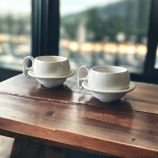 Arcadia tea cup and saucer - set of 2