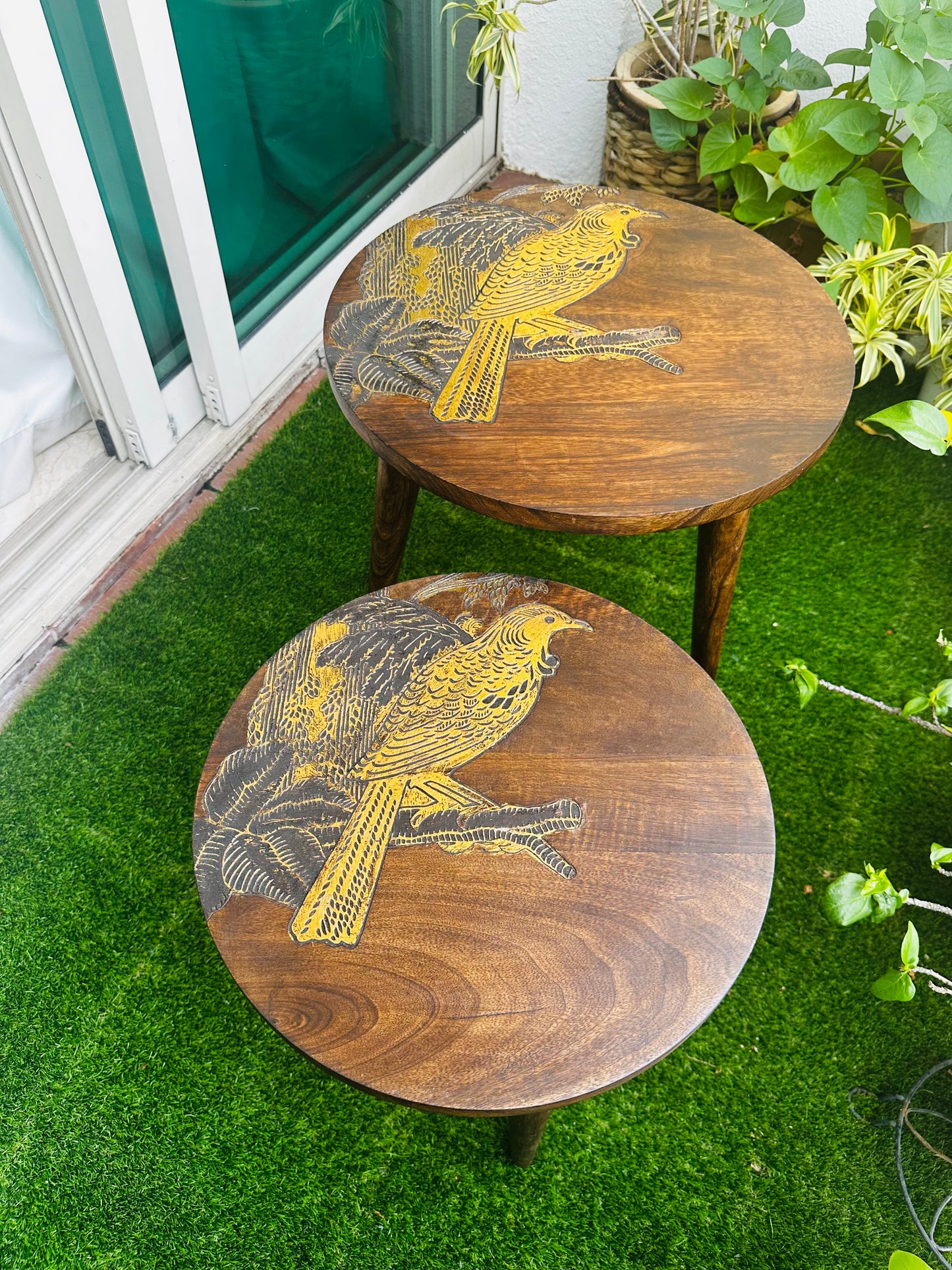 Aurora Eagle Mango Wood Table with Detachable Legs