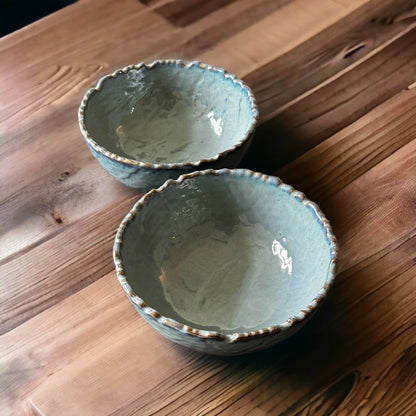Alana stoneware large curry bowls - set of two