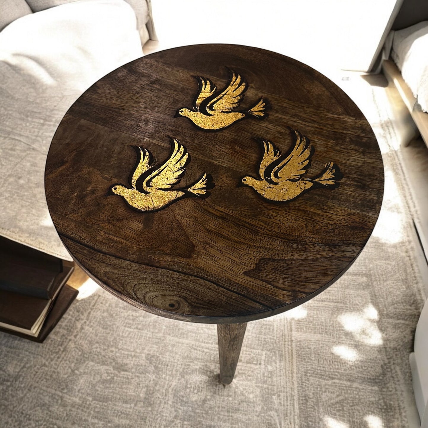 SonaSthaan Mango Wood Table with Detachable Legs