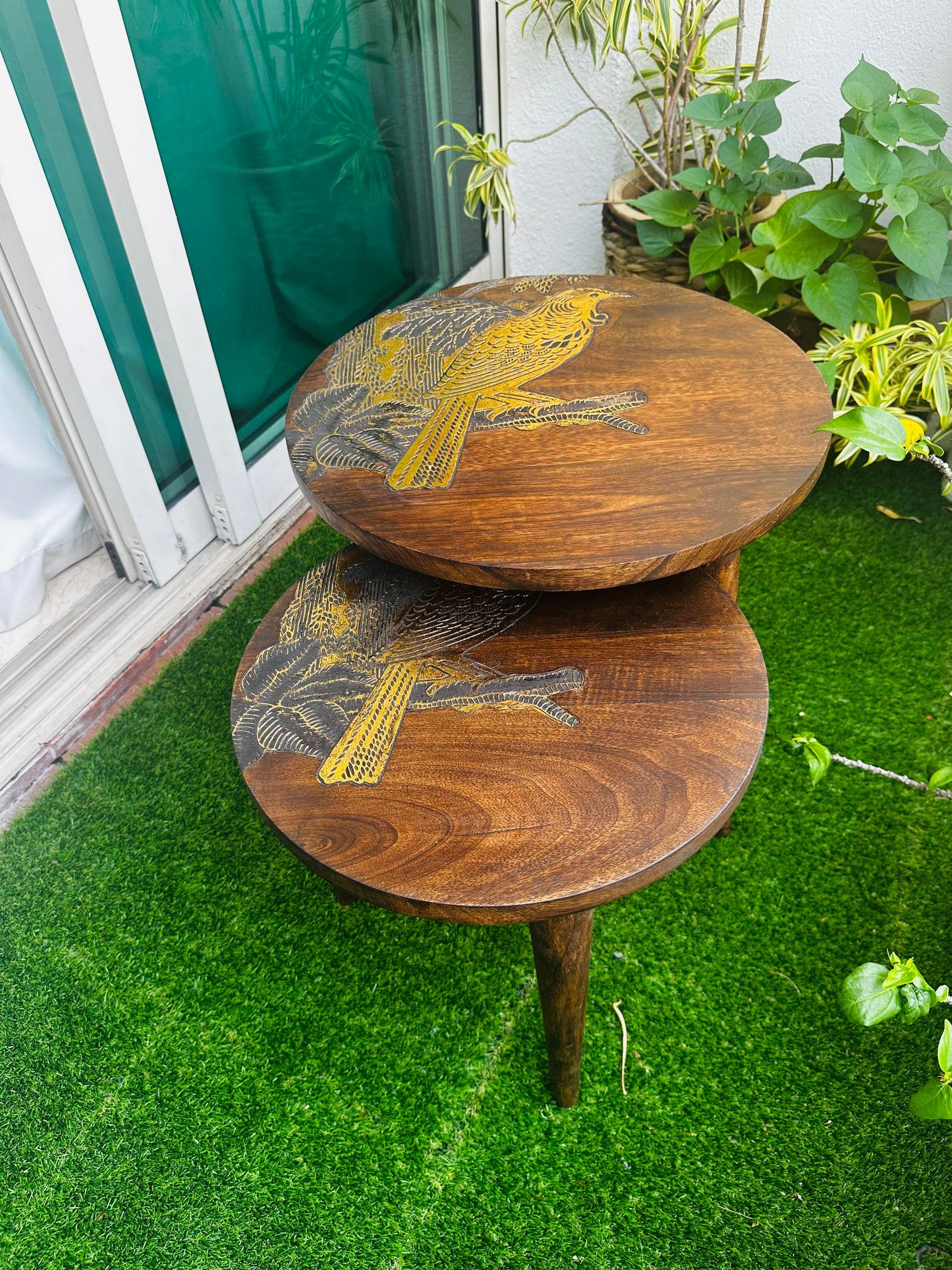Aurora Eagle Mango Wood Table with Detachable Legs