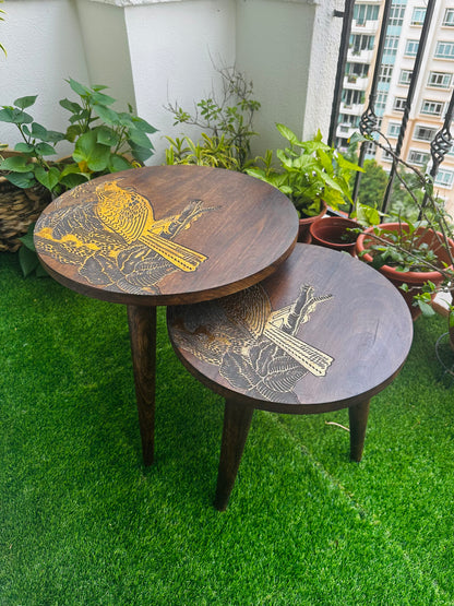 Aurora Eagle Mango Wood Table with Detachable Legs