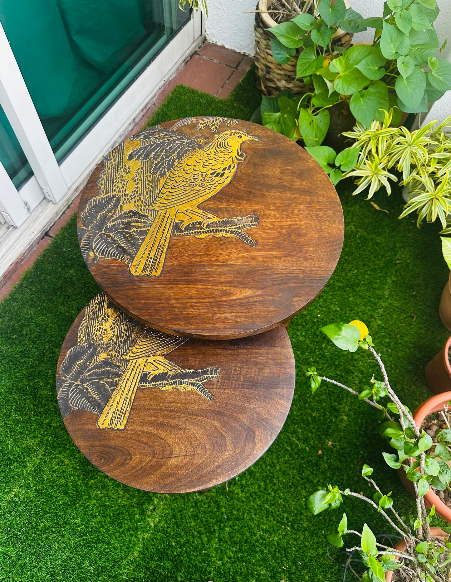 Aurora Eagle Mango Wood Table with Detachable Legs