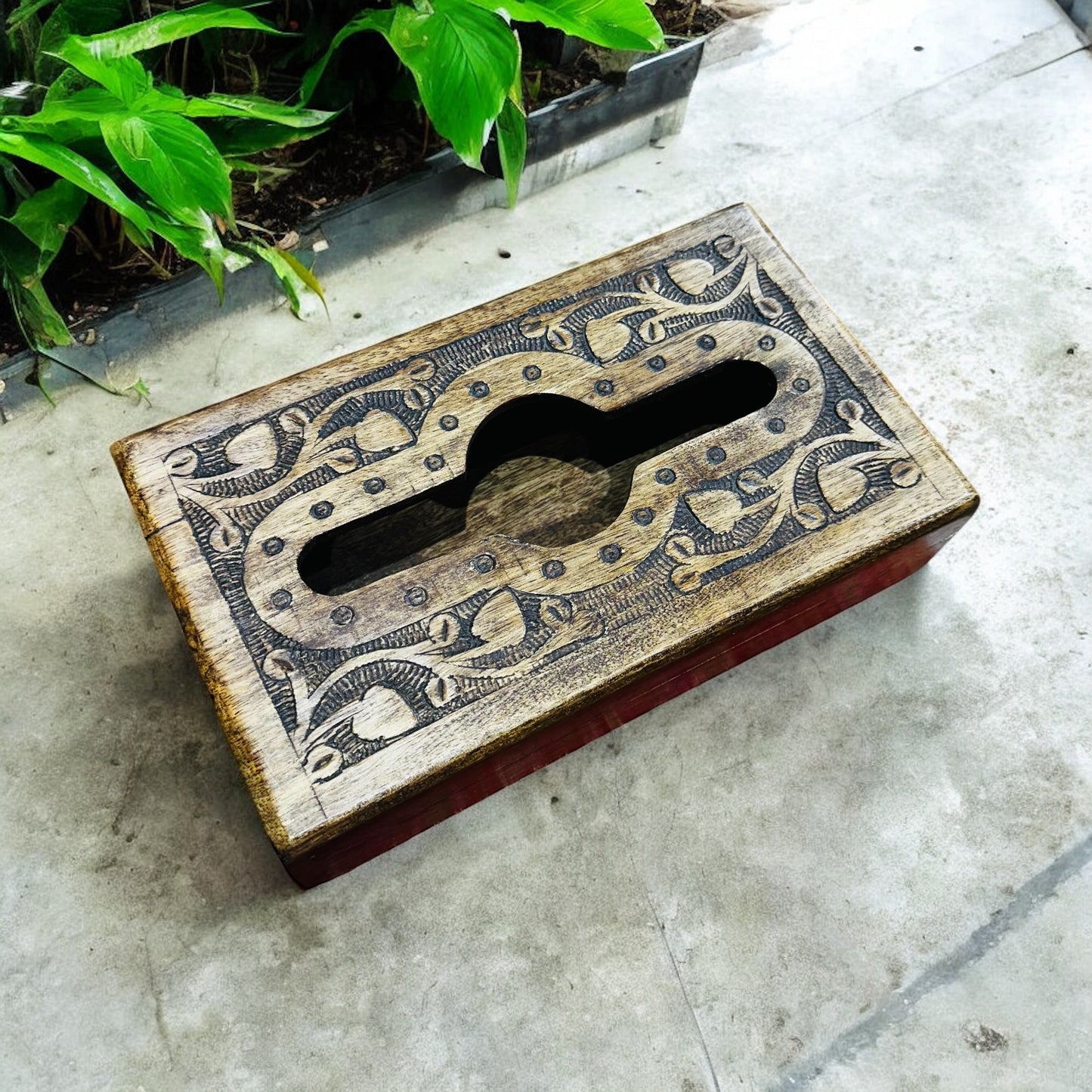 Mango Grove Brown Vintage Colour Tissue Holder - single