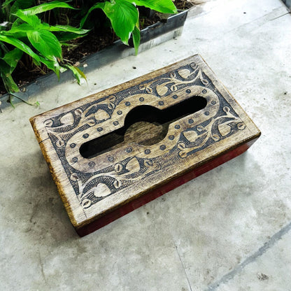 Mango Grove Brown Vintage Colour Tissue Holder - single