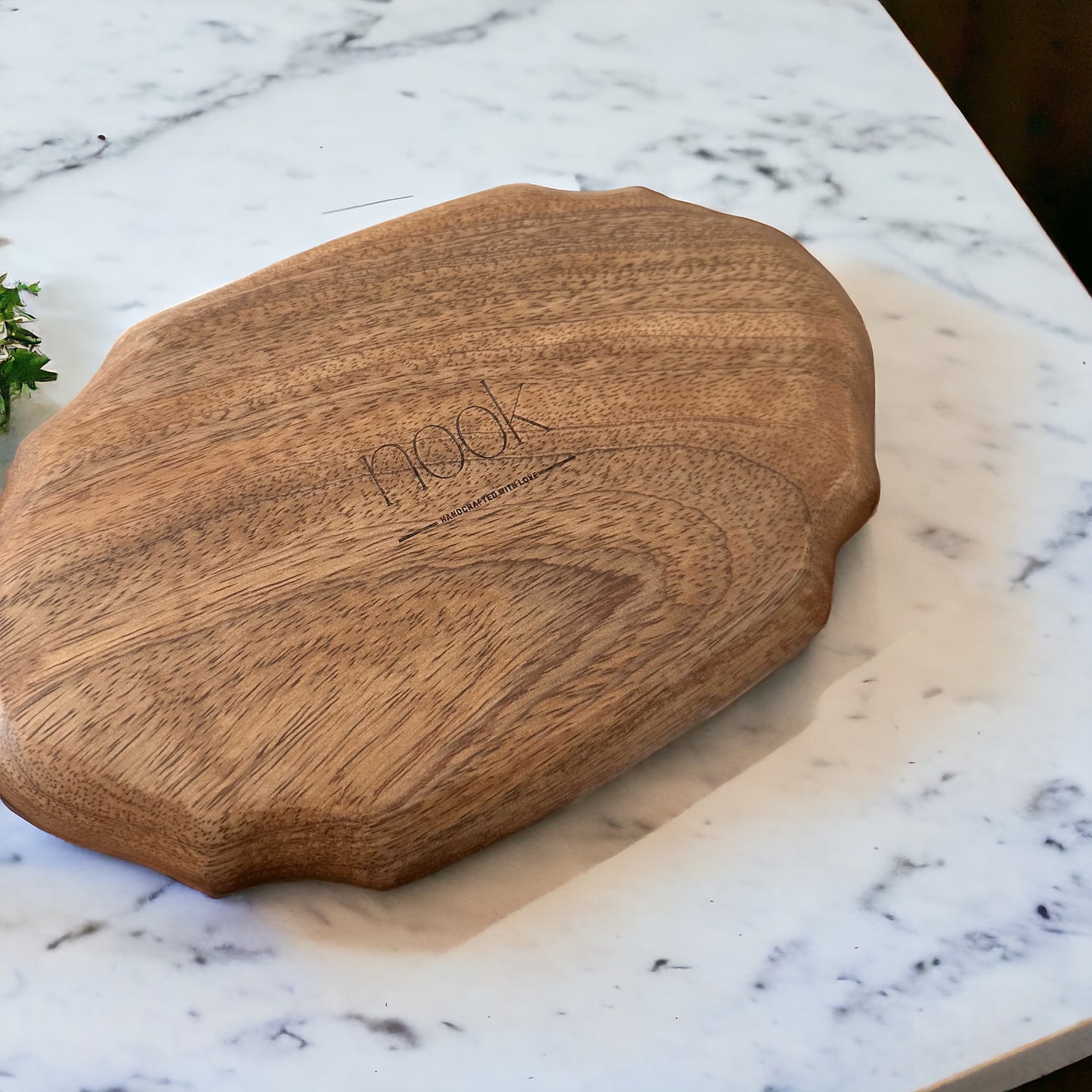 Mini rustic curvy platter - single