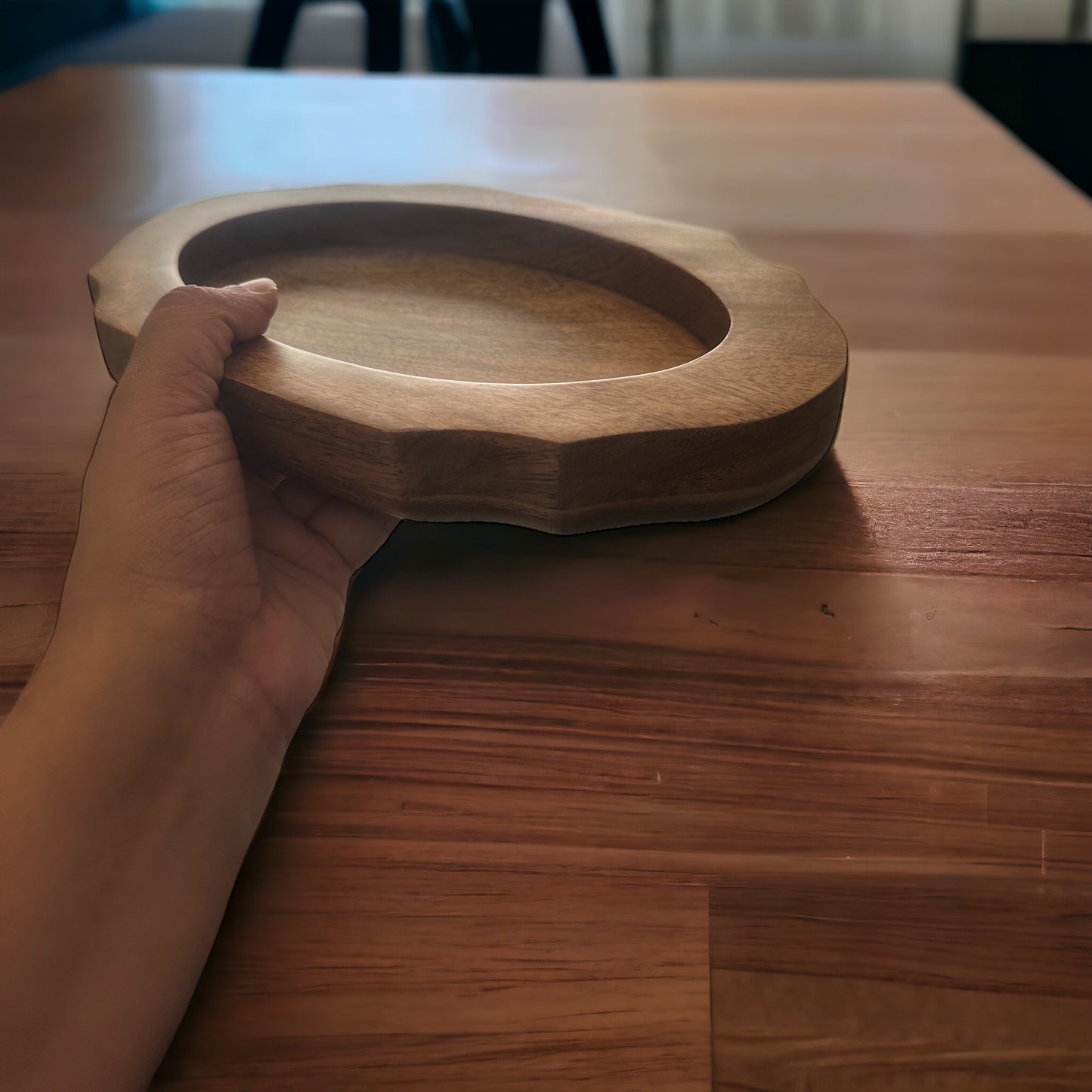 Mini rustic curvy platter - single