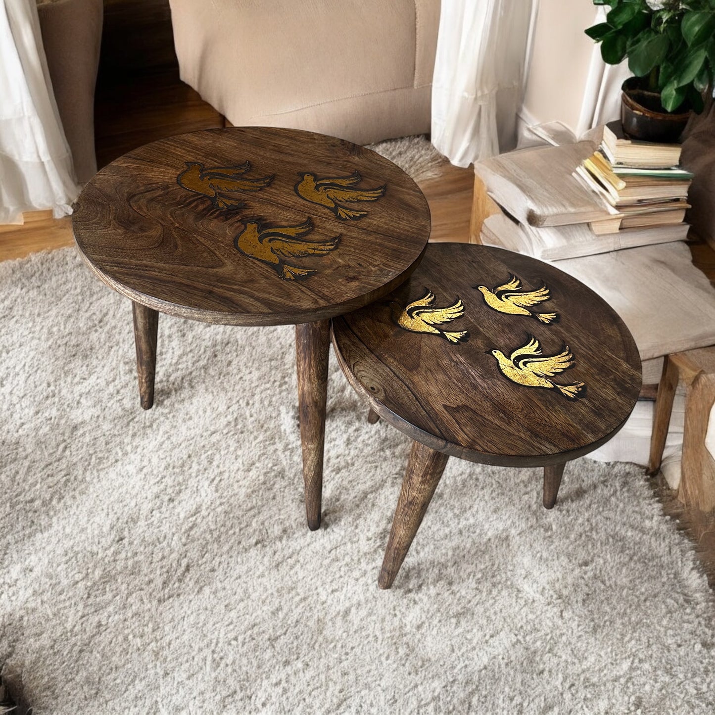 SonaSthaan Mango Wood Table with Detachable Legs