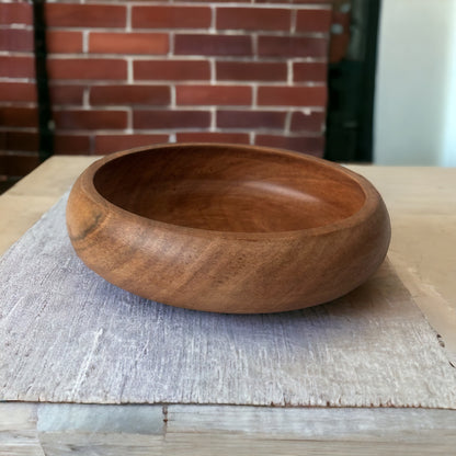 Acacia wood grove salad bowl medium or large - single