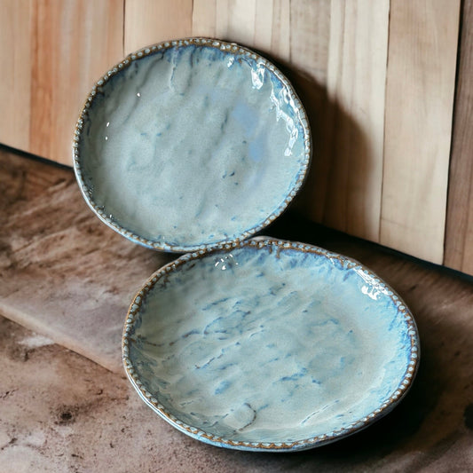 Alana stoneware dinner plates - set of two